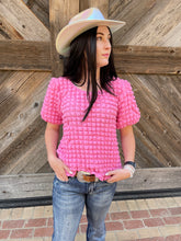 Load image into Gallery viewer, Barbie Pink Bubble Top-Sale - Wildfire and Lace
