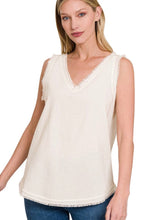 Load image into Gallery viewer, Tank Style Linen Top - Wildfire and Lace
