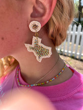 Load image into Gallery viewer, Texas Sparkle Earrings - Wildfire and Lace
