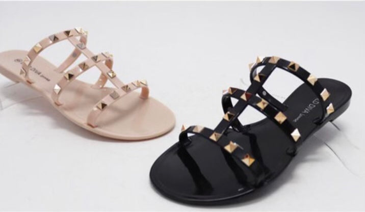 Studded Strap Sandals-Sale - Wildfire and Lace