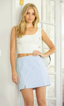 Load image into Gallery viewer, Gingham Glory Mini Skirt - Wildfire and Lace
