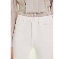 Load image into Gallery viewer, High Rise White Denim Jeans - Wildfire and Lace
