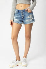 Load image into Gallery viewer, Denim Wishes Shorts - Wildfire and Lace
